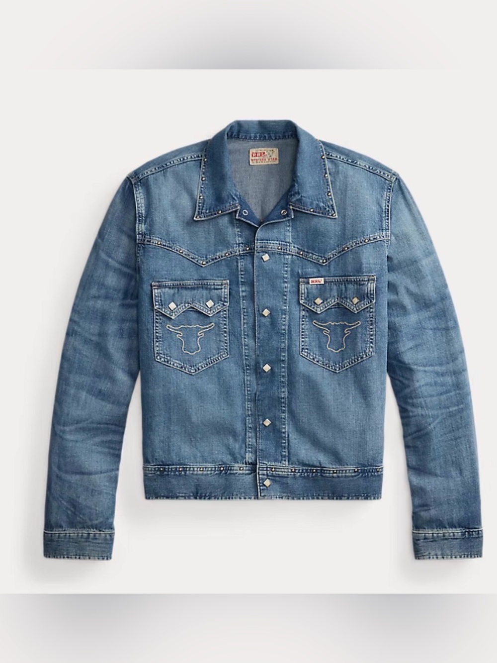 RRL Studded Indigo Denim Jacket